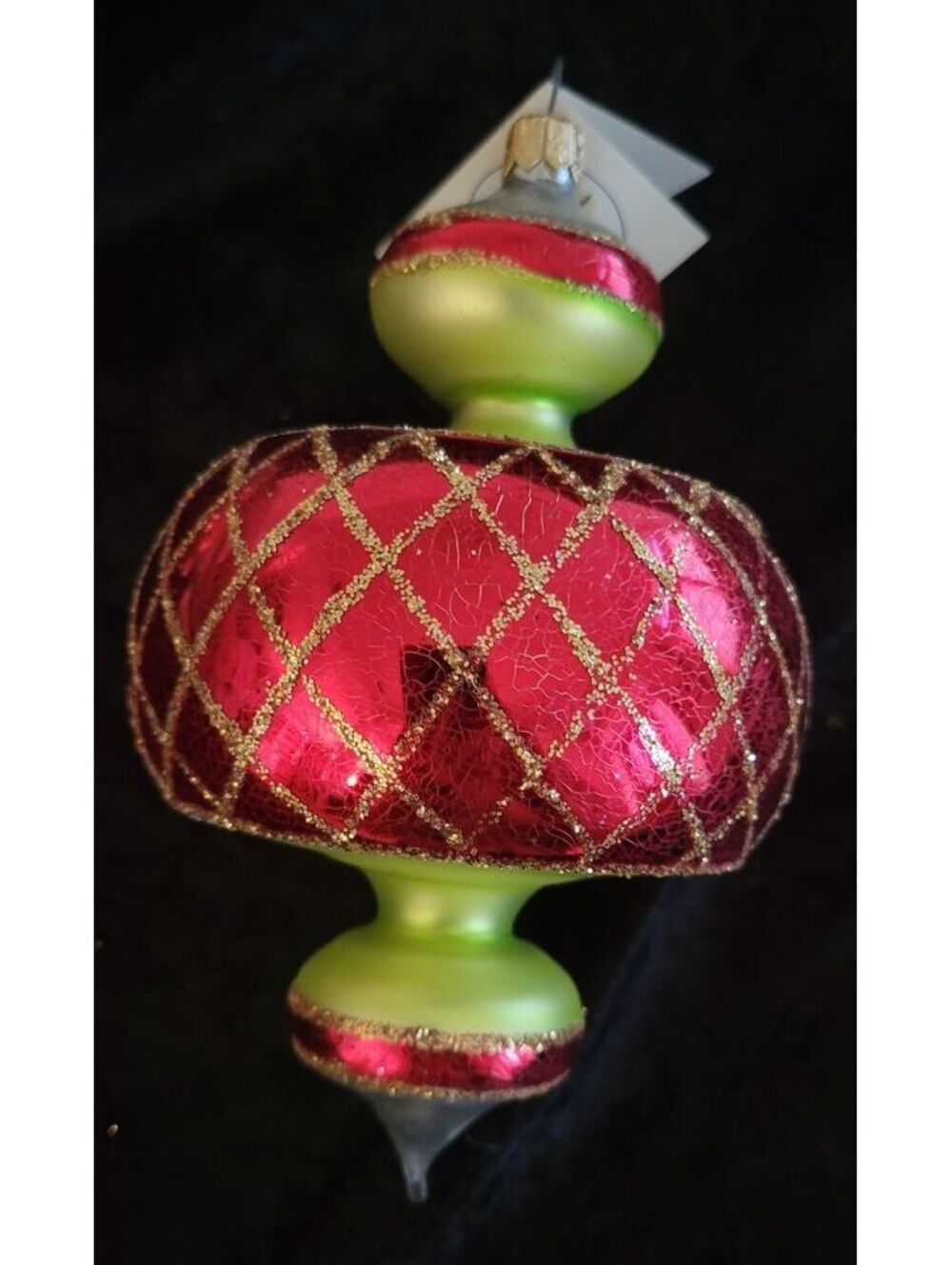 Vintage Christopher Radko Jumbo Spin Top Ornament